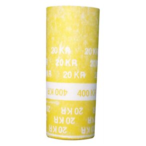 M�nt Papirtutter 20 kroner Gul Kasse med 1500 stk.