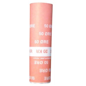 M�nt Papirtutter 50 �re R�d Kasse med 2160 stk.