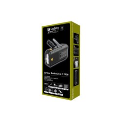 Sandberg Survivor Radio All-in-1 2000 Privat radio Sort