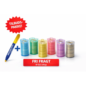 SPECIEL TILBUD 100 stk. blandet m�nttutter & 2 stk. UV-pen seddeltester