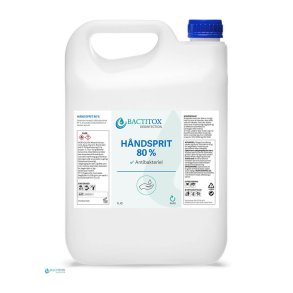 Hndsprit til dispenser, 5 liter med 80% ethanol og glycerol
