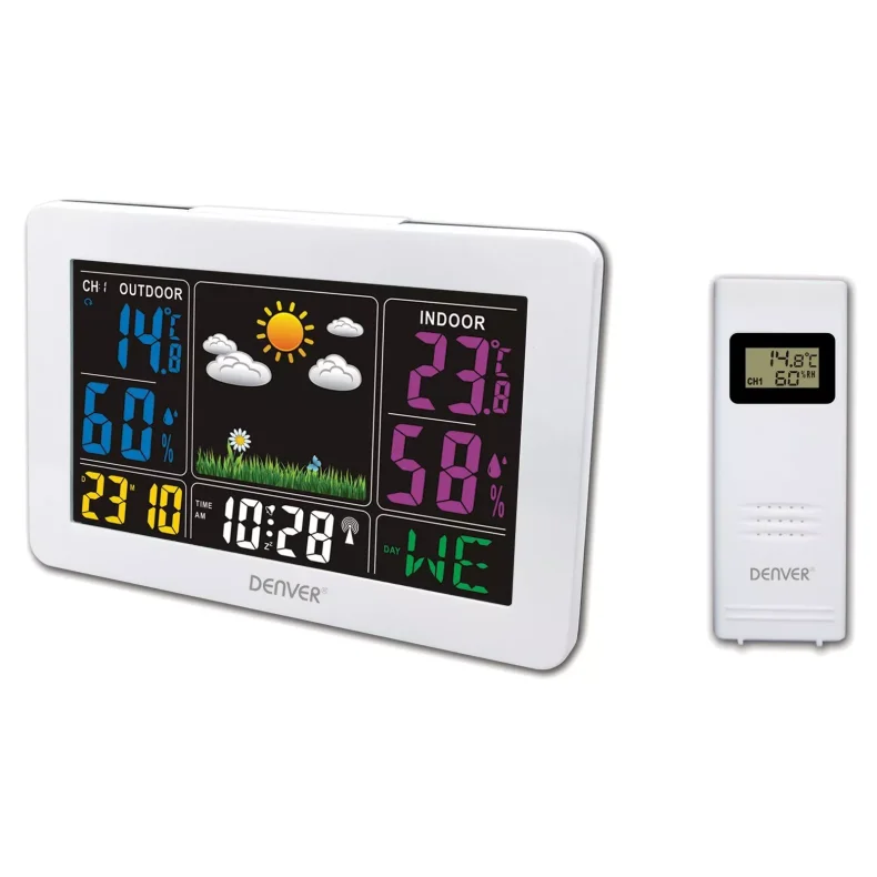 DENVER WS-540 Vejrstation Indendrs Udendrs Hvid