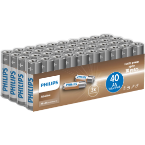 Philips Batteri Tech Alkaline AA 40-Pak